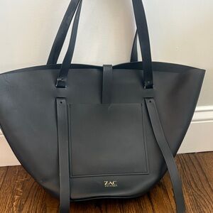 ZAC Zac Posen Sleek Black Tote